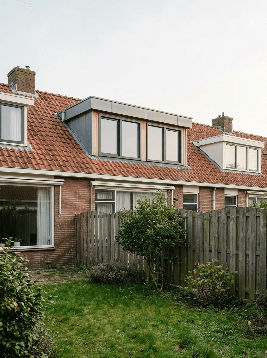 Dakkapel op een normale Nederlandse rijwoning