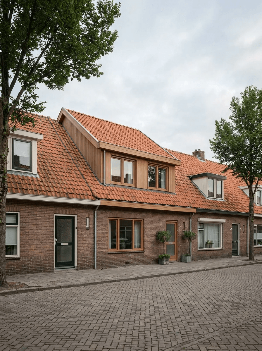 Nokverhoging op een Nederlandse rijwoning