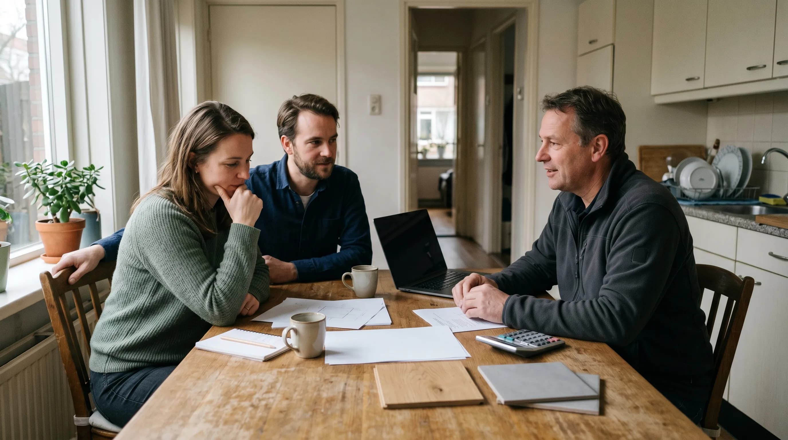 Projectfoto - Adviesgesprek over bouwbudget