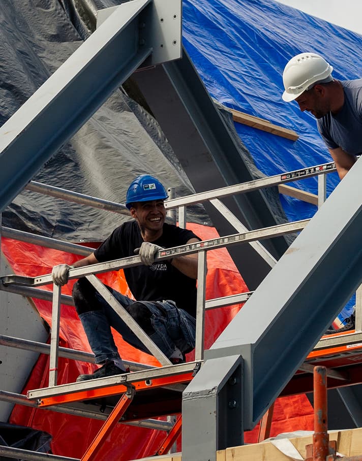 Bouw professional aan het werk